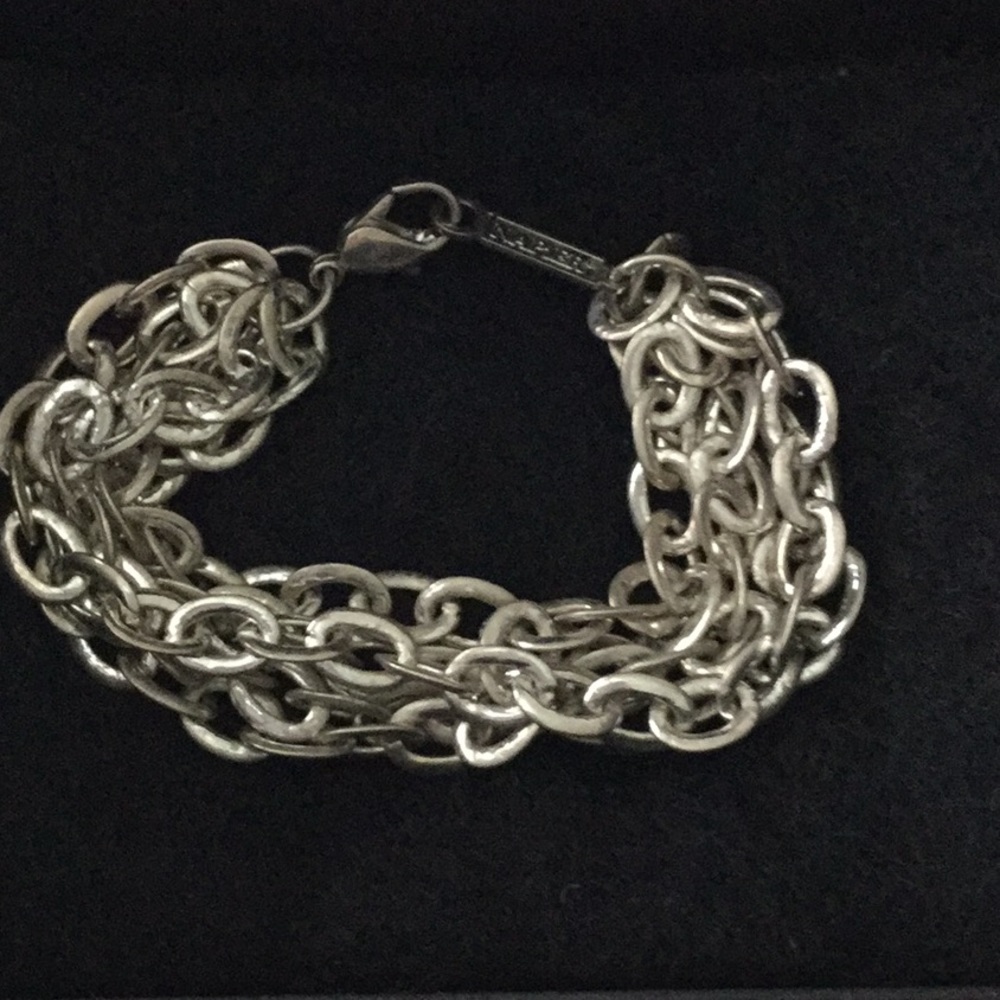 Misses/ladies silver tone Napier bracelet